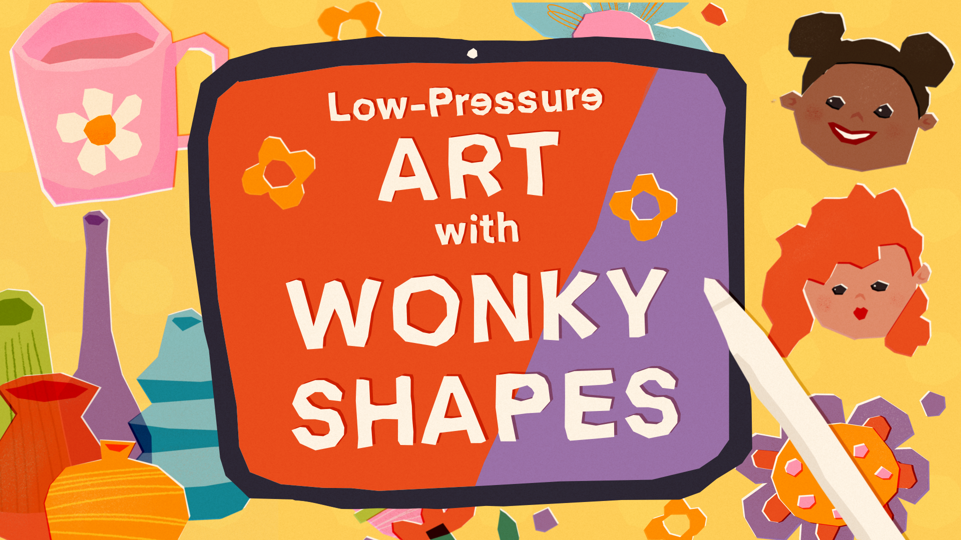 Low Pressure Art-Making with Wonky Shapes